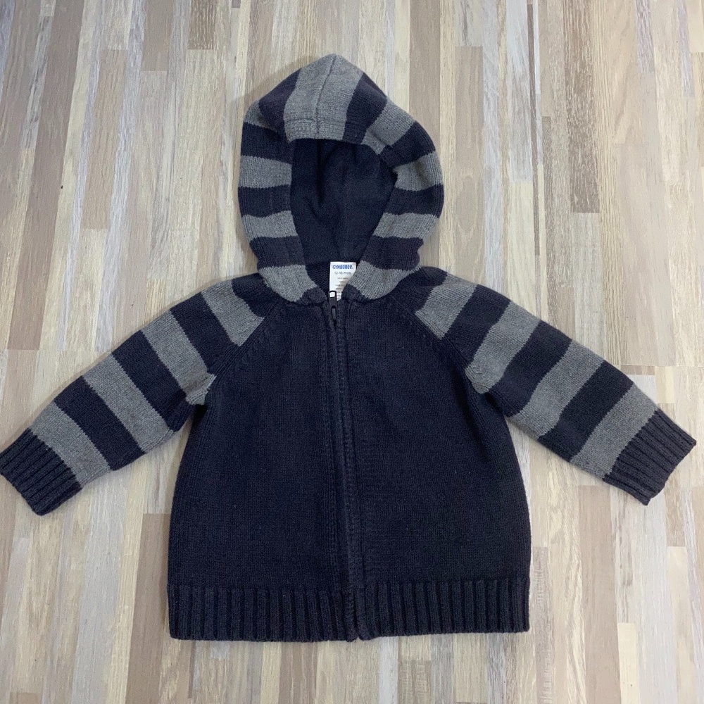 Gymboree Gray & Charcoal Toddler Sweater Jacket